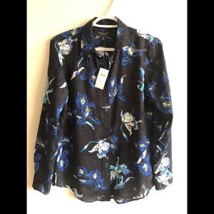 NWT Banana Republic floral shirt size XS
